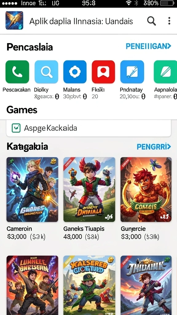 Tampilan antarmuka utama ARWANATOTO yang menarik.