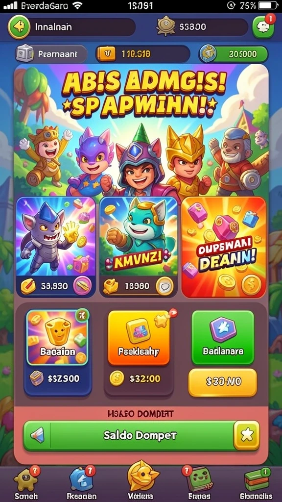 Karakter yang unik dan beragam untuk dipilih dan dimainkan.