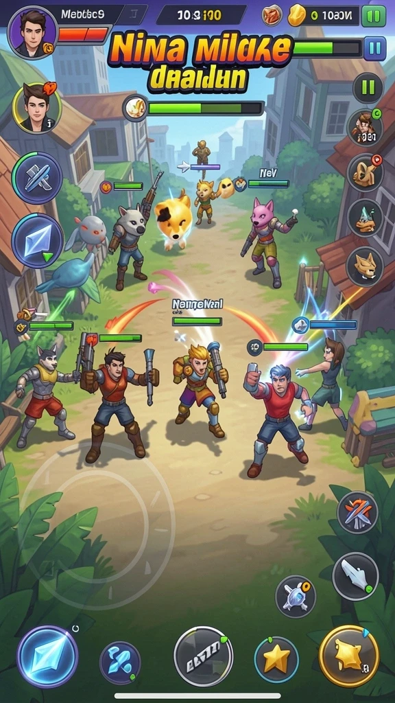 Screenshot menunjukkan gameplay yang intens dan mengasyikkan.