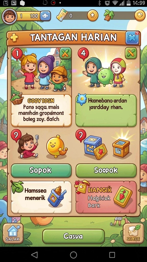 Tampilan antarmuka yang modern dan user-friendly.