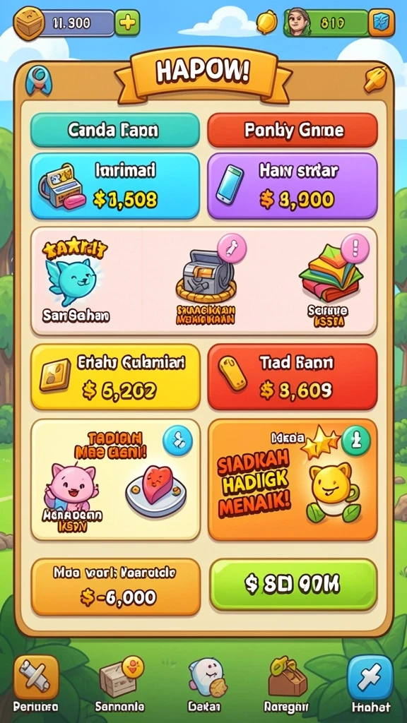 Sistem reward yang menarik membuat permainan semakin asyik.