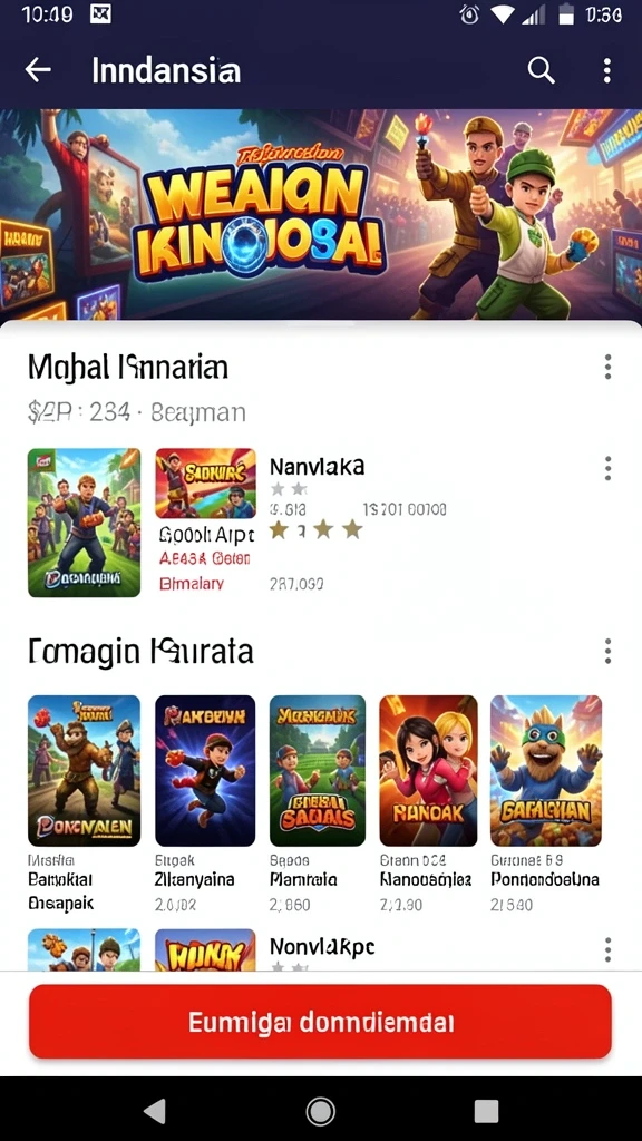 Tampilan menu utama yang user-friendly dengan navigasi cepat.