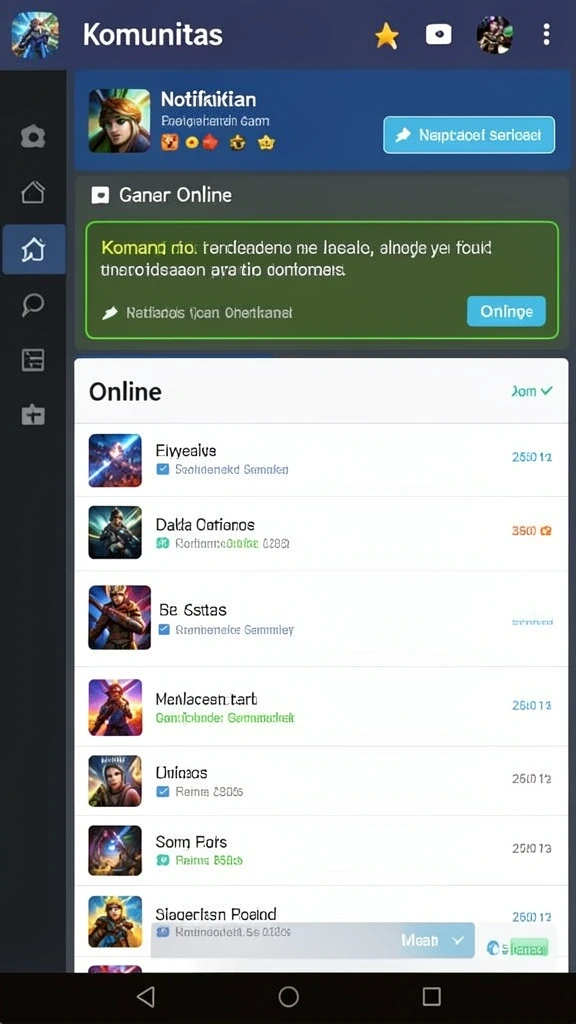 Mode multiplayer yang memungkinkan bermain bersama teman.