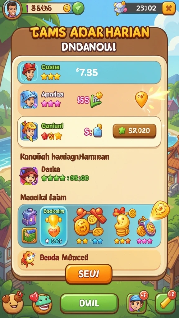 Berbagai mode permainan menarik untuk dipilih.
