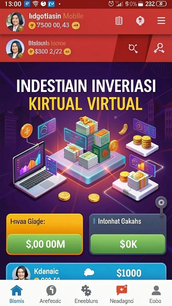 Tampilan utama game KM777 yang menarik dan penuh warna.