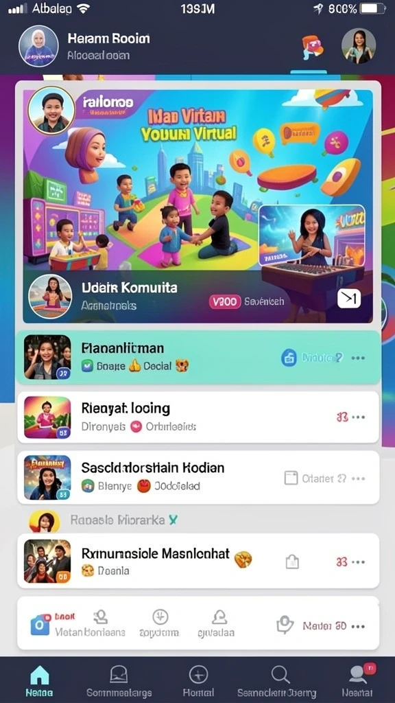 Tampilan antarmuka LUCKYRP yang modern dan menarik.