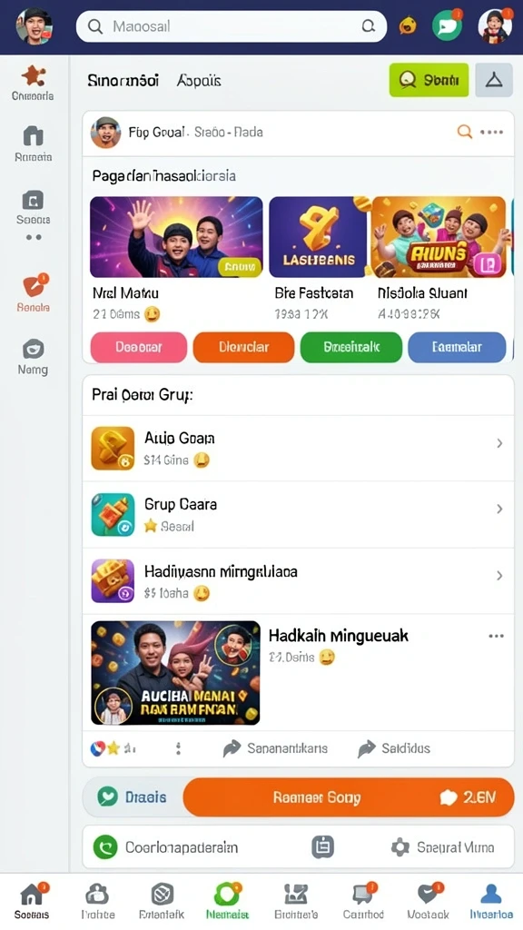 Tampilan antarmuka pengguna yang menarik dan intuitif.
