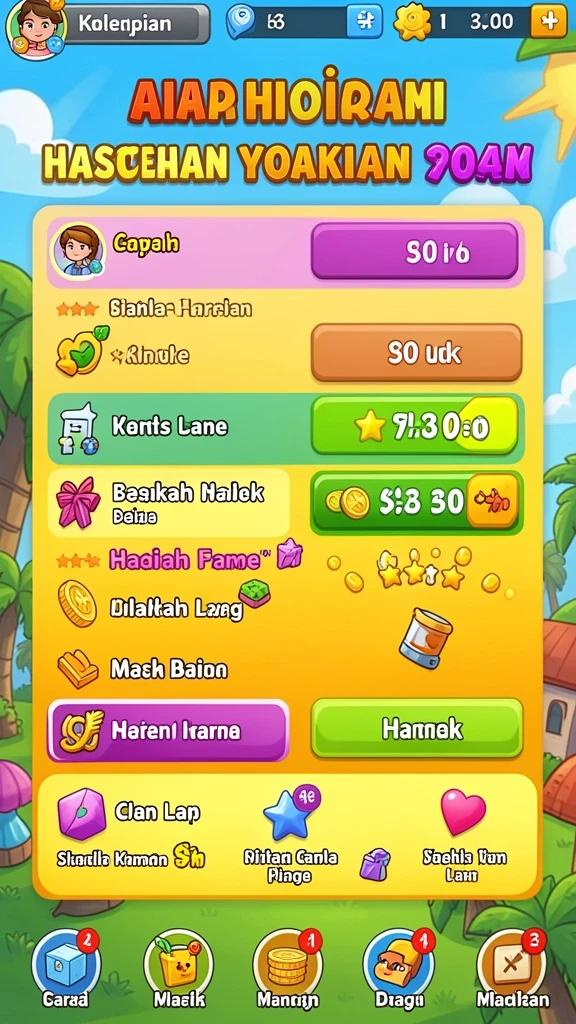 Tampilan antarmuka utama NABUNG77 yang sederhana dan menarik.