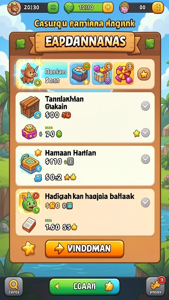 Tangkapan layar menampilkan karakter utama dalam misi.