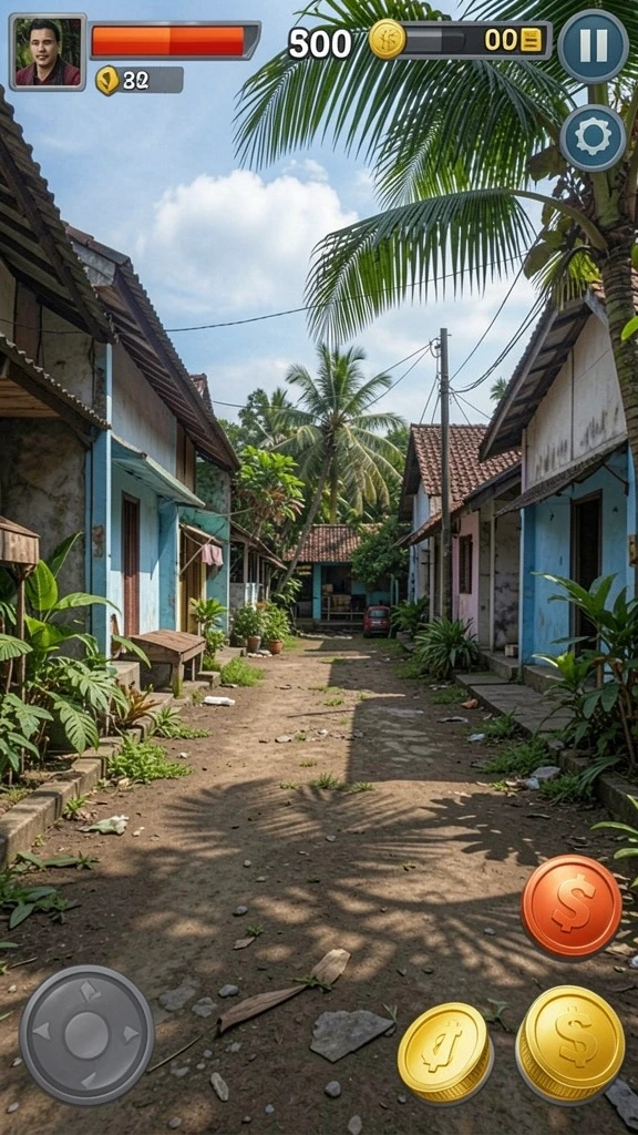 Tantangan seru di setiap level yang berbeda.