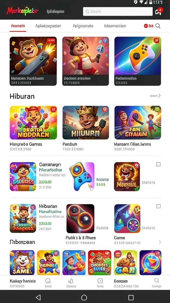Leaderboard menampilkan pemain teratas secara real-time.